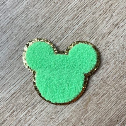 Chenille Mickey Mouse patch Green