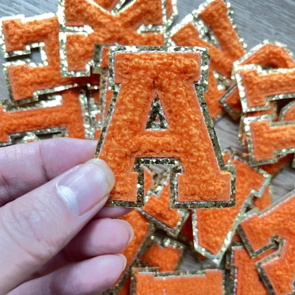 Orange Chenille Letters