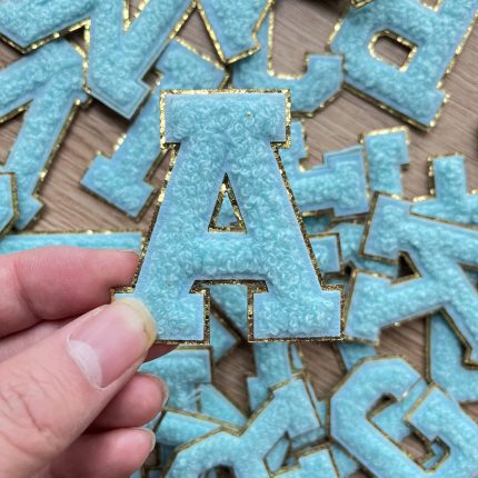 Turquoise Chenille Letters