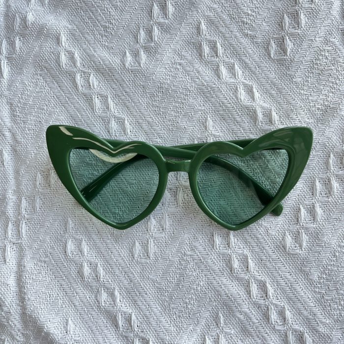 green heart sunglasses