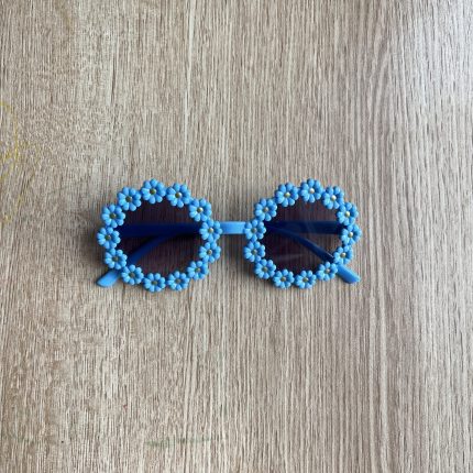 kids daisy sunglasses blue