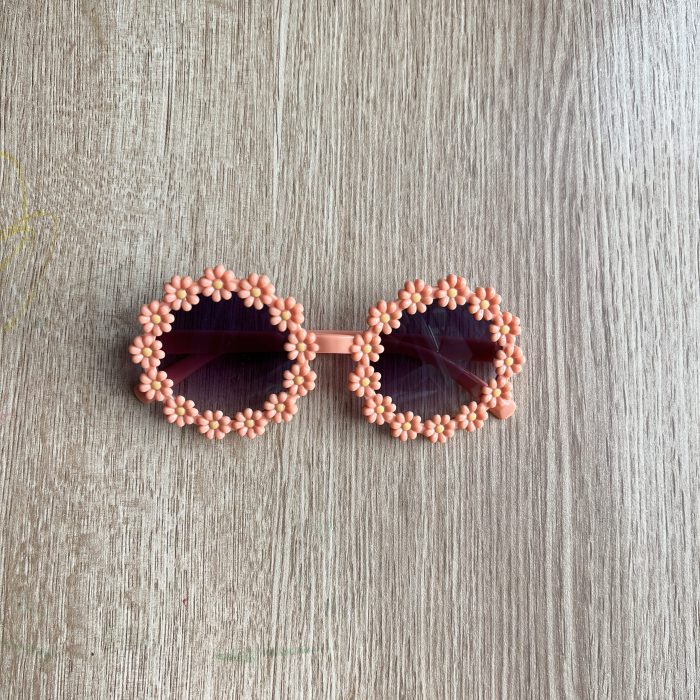 kids daisy sunglasses pink