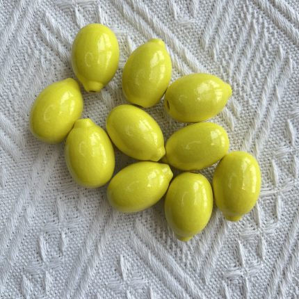 lemon wood beads