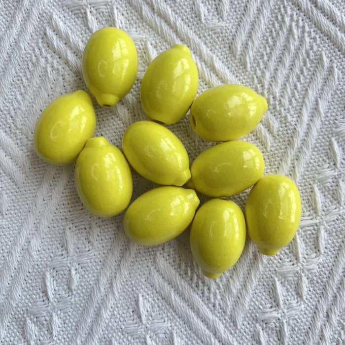 lemon wood beads