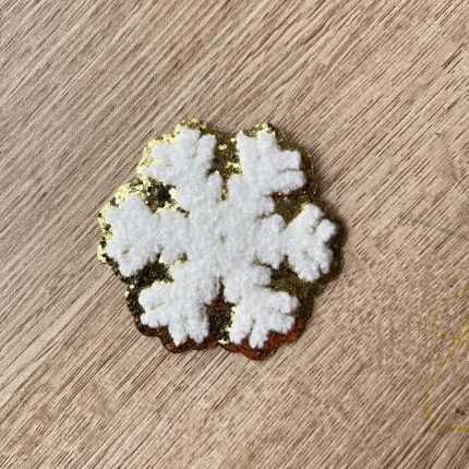 snowflake chenille patch