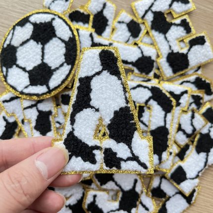 soccer chenille letters