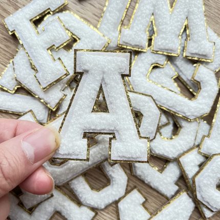 white Chenille Letters