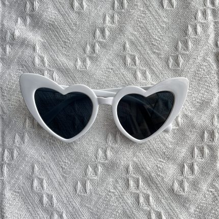 white heart sunglasses