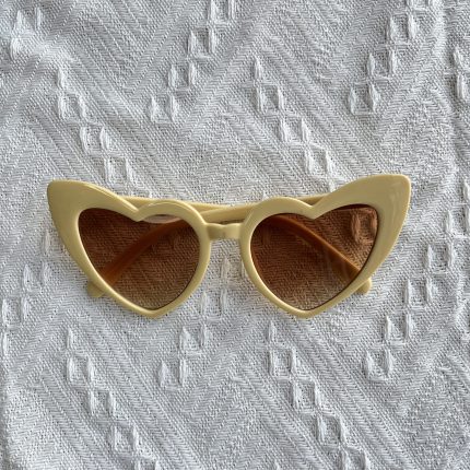 yellow heart sunglasses