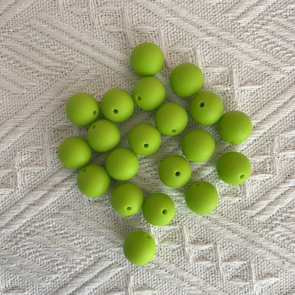 Avocado Silicone Beads