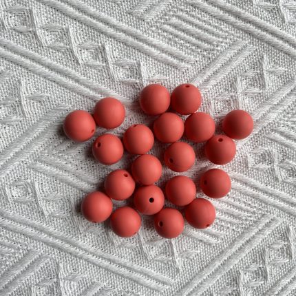 Cherry Red Silicone Beads