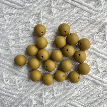 Dirty Gold Silicone Beads