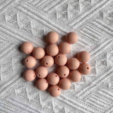 Dusty Rose Silicone Beads