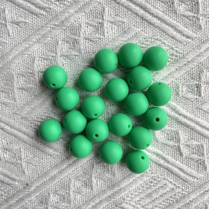 Emerald Green Silicone Beads