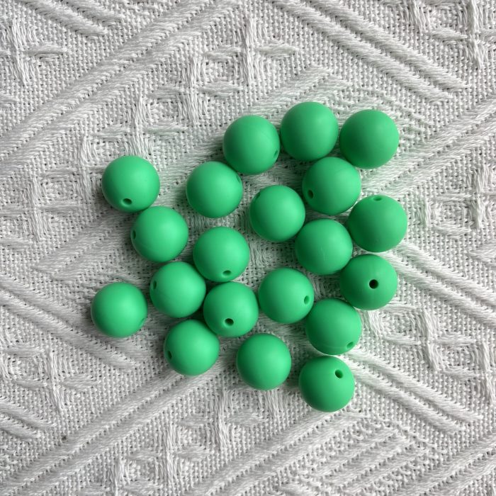 Emerald Green Silicone Beads