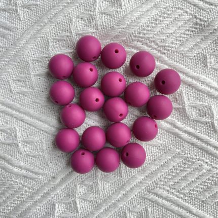 Fuchsia Silicone Beads