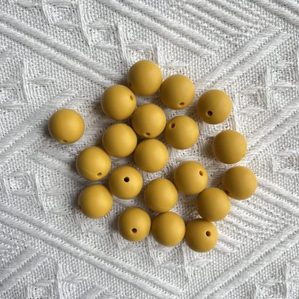 Goldenrod Silicone Beads