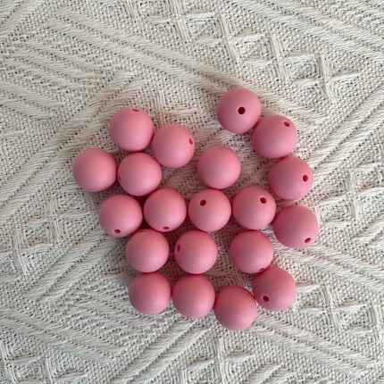 Hot Pink Silicone Beads