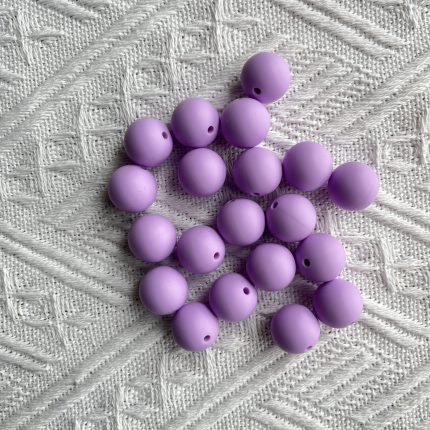 Lavender Silicone Beads