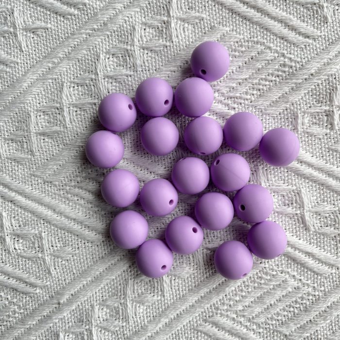 Lavender Silicone Beads