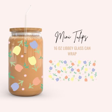 Mini Tulips 16Oz cup wrap