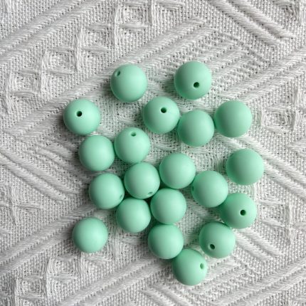 Mint Silicone Beads