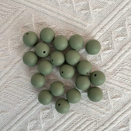 Moss Silicone Beads