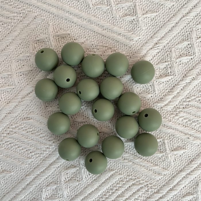 Moss Silicone Beads