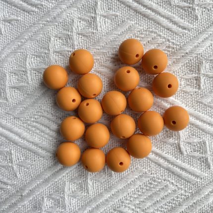 Orange Silicone Beads