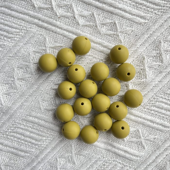 Pea Soup Silicone Beads