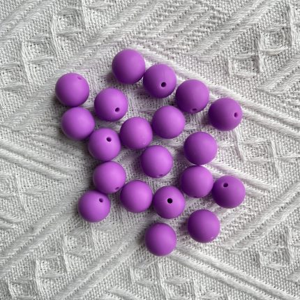 Purple Silicone Beads