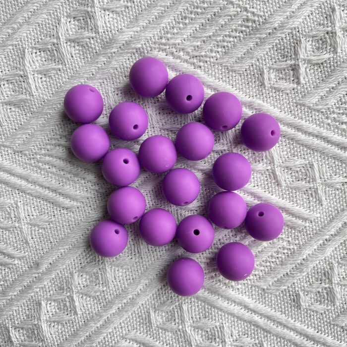 Purple Silicone Beads