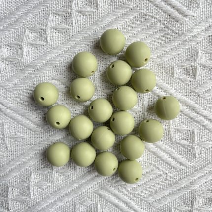 Sage Silicone Beads