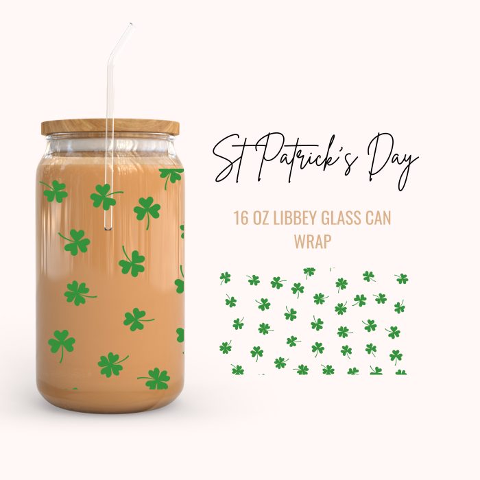 St Patrick's Day 16oz uv dtf cup wrap (11)