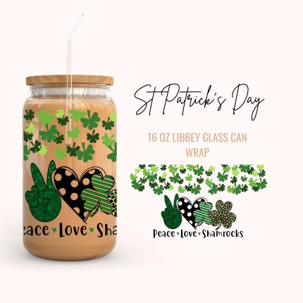 St Patrick's Day 16oz uv dtf cup wrap (12)