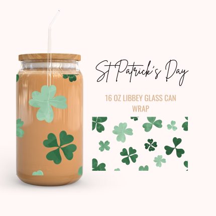 St Patrick's Day 16oz uv dtf cup wrap (14)