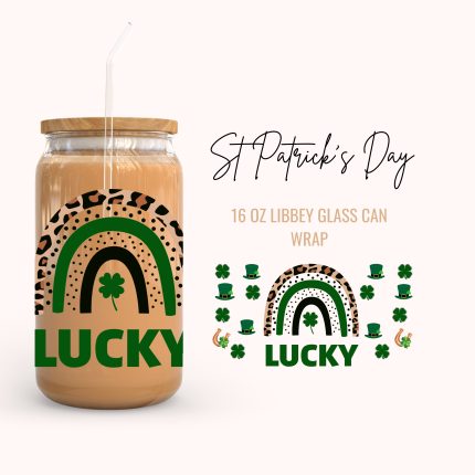 St Patrick's Day 16oz uv dtf cup wrap (2)
