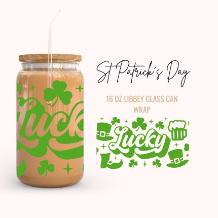 St Patrick's Day 16oz uv dtf cup wrap (25)
