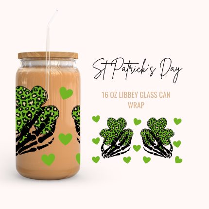 St Patrick's Day 16oz uv dtf cup wrap (3)