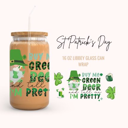St Patrick's Day 16oz uv dtf cup wrap (7)