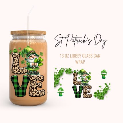 St Patrick's Day 16oz uv dtf cup wrap (8)