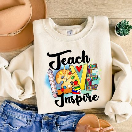 Teach Love DTF Transfer