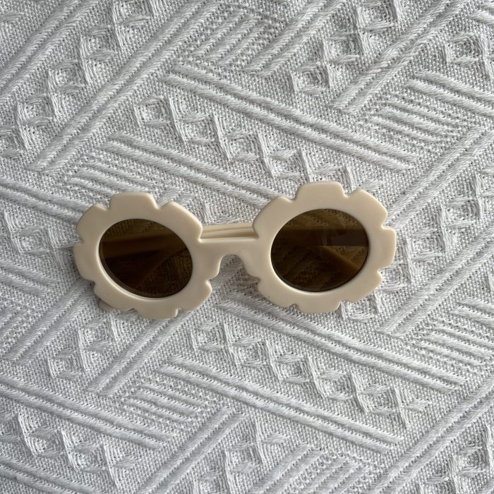 beige sunflower kids sunglasses