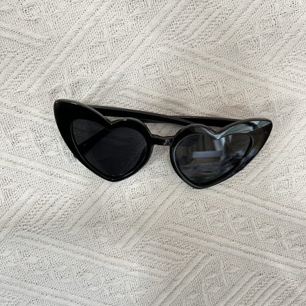 black kids heart sunglasses