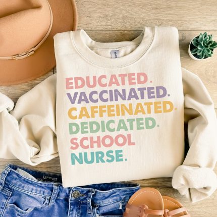 educated vaccinated caffeinated dedicated school nurse dtf transfer