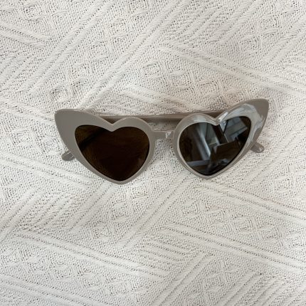 grey kids heart sunglasses