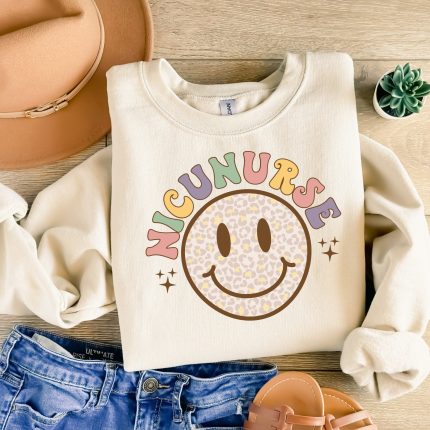 nicu nurse smiley dtf transfer