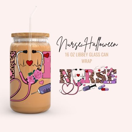 nurse halloween 16oz uv dtf cup wrap (2)