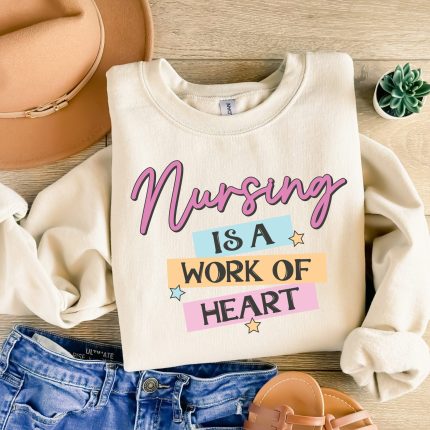 nursing is a work of heart DTF Transfer