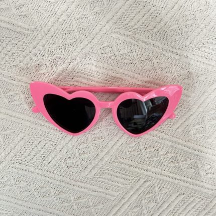 pink kids heart sunglasses